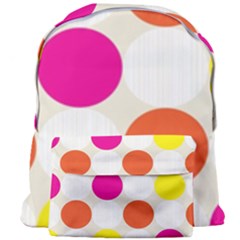 Polka Dots Background Colorful Giant Full Print Backpack