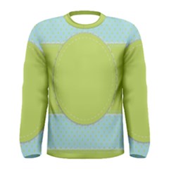 Lace Polka Dots Border Men s Long Sleeve Tee