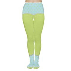 Lace Polka Dots Border Women s Tights