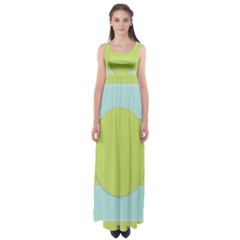 Lace Polka Dots Border Empire Waist Maxi Dress by Modern2018