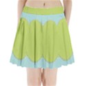 Lace Polka Dots Border Pleated Mini Skirt View1