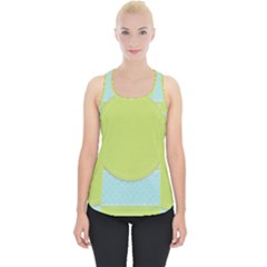 Lace Polka Dots Border Piece Up Tank Top by Modern2018