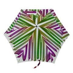 Summer Colorful Rainbow Typography Mini Folding Umbrellas by yoursparklingshop