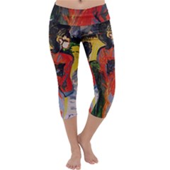 Road To The Mountains Capri Yoga Leggings