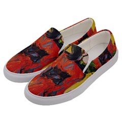 Road To The Mountains Men s Canvas Slip Ons