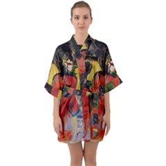 Road To The Mountains Quarter Sleeve Kimono Robe by bestdesignintheworld