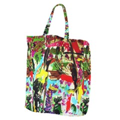 No Warrant For Blossoming Corner Giant Grocery Zipper Tote by bestdesignintheworld