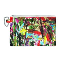 No Warrant For Blossoming Corner Canvas Cosmetic Bag (large)