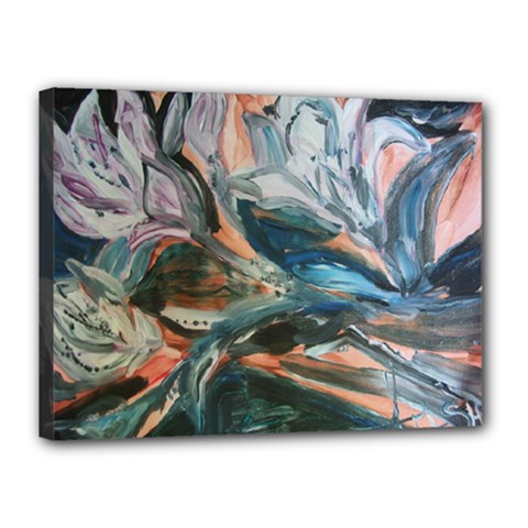 Night Lillies Canvas 16  X 12  by bestdesignintheworld