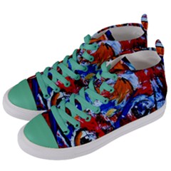 Mixed Feelings Women s Mid-top Canvas Sneakers by bestdesignintheworld