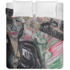 Lady With Lillies Duvet Cover Double Side (california King Size) by bestdesignintheworld