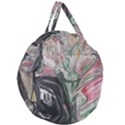 Lady With Lillies Giant Round Zipper Tote View2