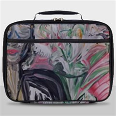 Lady With Lillies Full Print Lunch Bag