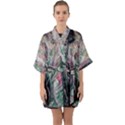 Lady With Lillies Quarter Sleeve Kimono Robe View1