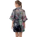 Lady With Lillies Quarter Sleeve Kimono Robe View2