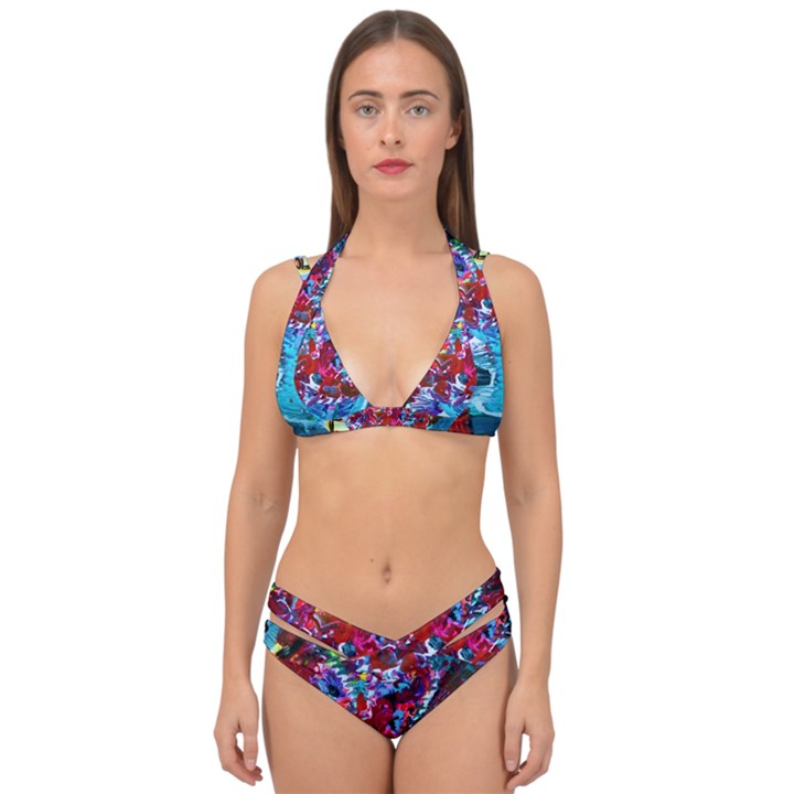 Meet Me In Osaka Double Strap Halter Bikini Set