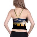 Skyline Sunset Buildings Cityscape Spaghetti Strap Bra Top View2