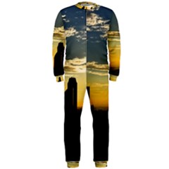 Skyline Sunset Buildings Cityscape Onepiece Jumpsuit (men)  by Simbadda