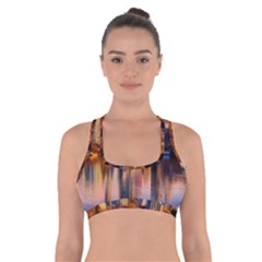 Vancouver Canada Sea Ocean Cross Back Sports Bra by Simbadda