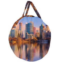 Vancouver Canada Sea Ocean Giant Round Zipper Tote by Simbadda