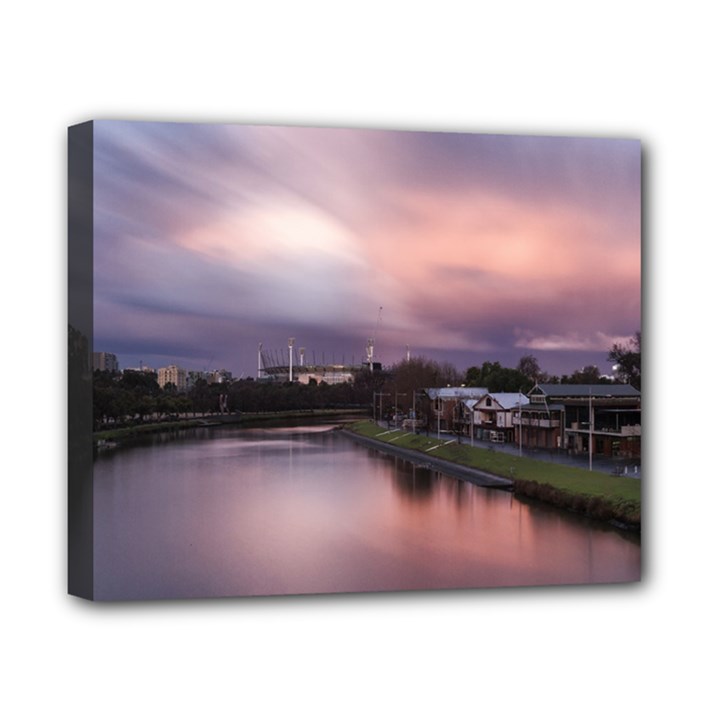 Sunset Melbourne Yarra River Canvas 10  x 8 