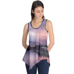 Sunset Melbourne Yarra River Sleeveless Tunic by Simbadda