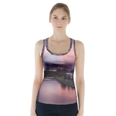 Sunset Melbourne Yarra River Racer Back Sports Top by Simbadda