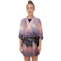 Sunset Melbourne Yarra River Half Sleeve Chiffon Kimono View1