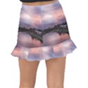 Sunset Melbourne Yarra River Fishtail Mini Chiffon Skirt View2