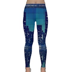 Skyscrapers City Skyscraper Zirkel Classic Yoga Leggings by Simbadda