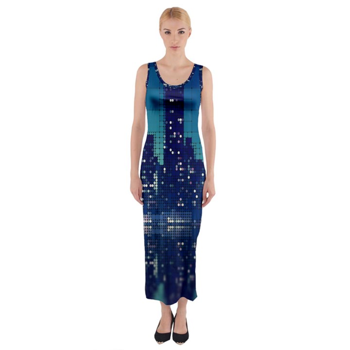 Skyscrapers City Skyscraper Zirkel Fitted Maxi Dress