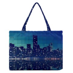 Skyscrapers City Skyscraper Zirkel Zipper Medium Tote Bag by Simbadda