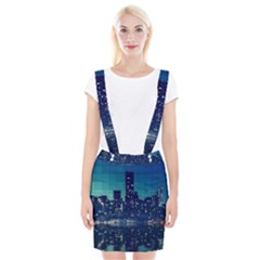 Skyscrapers City Skyscraper Zirkel Braces Suspender Skirt by Simbadda