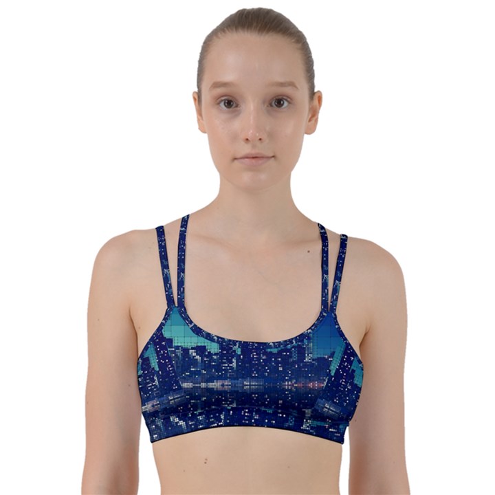 Skyscrapers City Skyscraper Zirkel Line Them Up Sports Bra