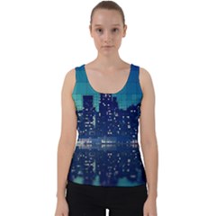 Skyscrapers City Skyscraper Zirkel Velvet Tank Top by Simbadda