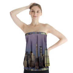 Skyline City Manhattan New York Strapless Top by Simbadda