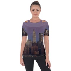 Skyline City Manhattan New York Short Sleeve Top by Simbadda