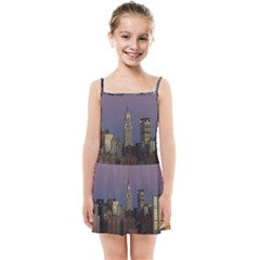 Skyline City Manhattan New York Kids Summer Sun Dress by Simbadda