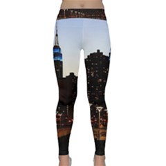 New York City Skyline Building Classic Yoga Leggings by Simbadda