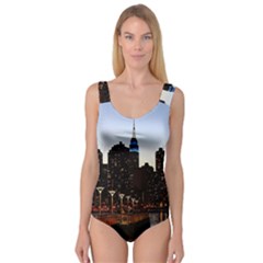 New York City Skyline Building Princess Tank Leotard  by Simbadda