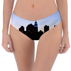 New York City Skyline Building Reversible Classic Bikini Bottoms by Simbadda