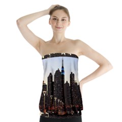 New York City Skyline Building Strapless Top by Simbadda