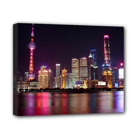 Building Skyline City Cityscape Canvas 10  X 8  by Simbadda