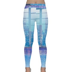 Skyscrapers City Skyscraper Zirkel Classic Yoga Leggings by Simbadda