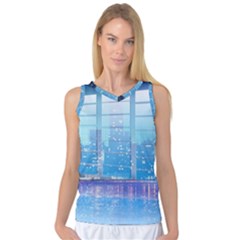 Skyscrapers City Skyscraper Zirkel Women s Basketball Tank Top by Simbadda