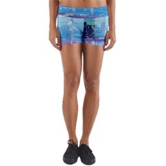 Skyscrapers City Skyscraper Zirkel Yoga Shorts by Simbadda