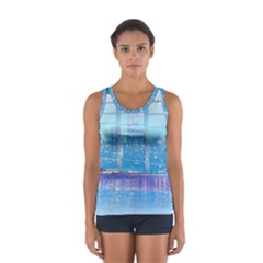 Skyscrapers City Skyscraper Zirkel Sport Tank Top  by Simbadda