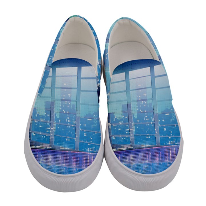 Skyscrapers City Skyscraper Zirkel Women s Canvas Slip Ons