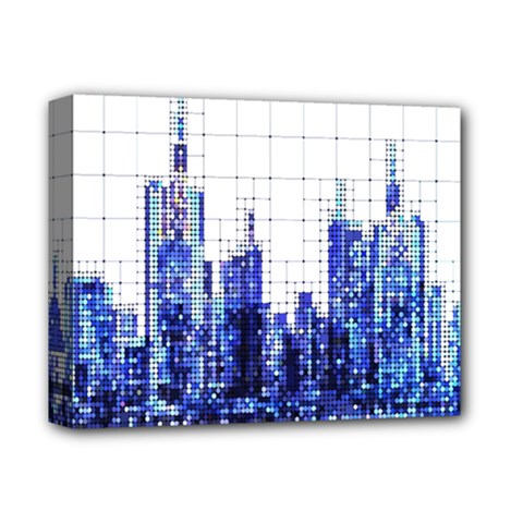 Skyscrapers City Skyscraper Zirkel Deluxe Canvas 14  X 11  by Simbadda