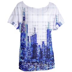 Skyscrapers City Skyscraper Zirkel Women s Oversized Tee by Simbadda